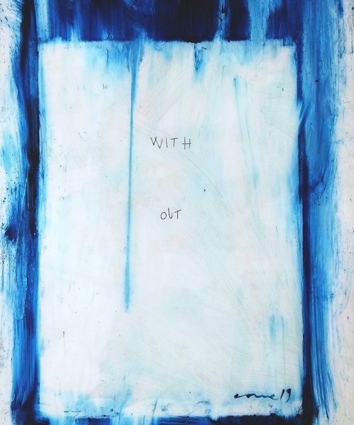Oli, acrílic i esgrafiat sobre metacrilat transparent, 152x101 cm., 2019