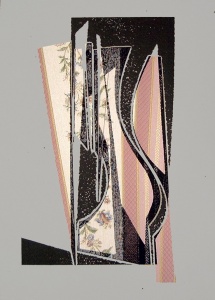 monotip i collage, 25x35 cm