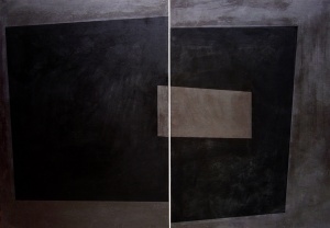 cera emulsionada sobre fusta, 105×150 cm., 2004