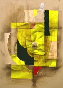 Collage, grafit i tinta sobre cartró, 2006
