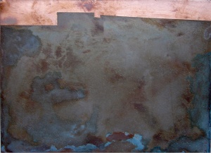 òxid sobre coure, 10×15 cm., 2005