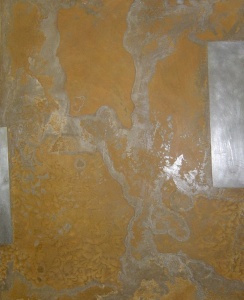 òxid sobre planxa metàl·lica, 40×50 cm., 2006