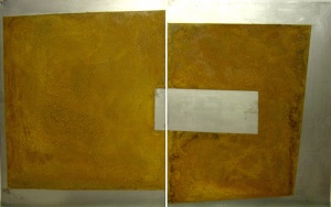 òxid sobre planxa metàl·lica, 50×70 cm, 2005
