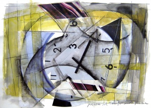 Collage, aquarel·la i tinta sobre paper, 2006.