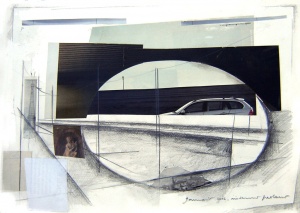 Collage i grafit sobre paper, Gener del 2006.