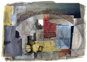 Collage, grafit i tinta sobre paper, Gener del 2006.