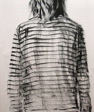 tremp de cola sobre paper, 200×100 cm., 2010