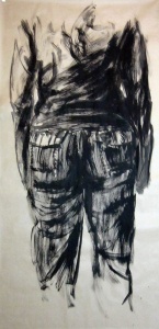 tremp de cola sobre paper, 200×100 cm., 2010