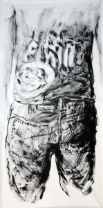 tremp de cola sobre paper, 200×100 cm., 2010