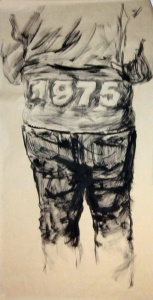 tremp de cola sobre paper, 200×100 cm., 2010