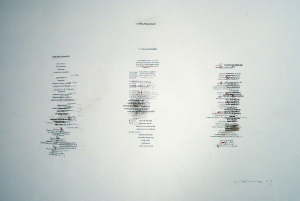 grafit, tóner i acrílic sobre paper, 60×85 cm., 2009