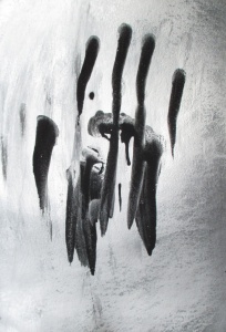 Don’t Touch,  caseina i esmalt sobre cartró,, 37.5x26.5 cm., 2016