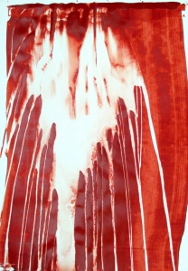 Esmalt i aigua sobre paper, 100x70 cm.