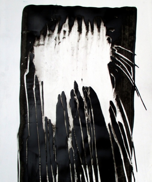 (Re) Pulsions 11, Esmalt i aigua sobre paper, 100x70 cm.