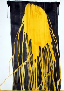 Esmalt i aigua sobre paper, 100x70 cm.