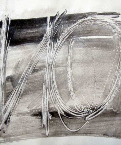 (Auto)afirmació 2, acrílic i tinta xinesa sobre paper, 21×29.7 cm., 2011