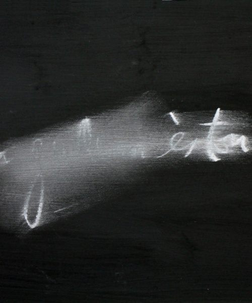 En… és tonto, acrílic i guix sobre paper, 50×70 cm., 2012